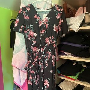 High low floral dress